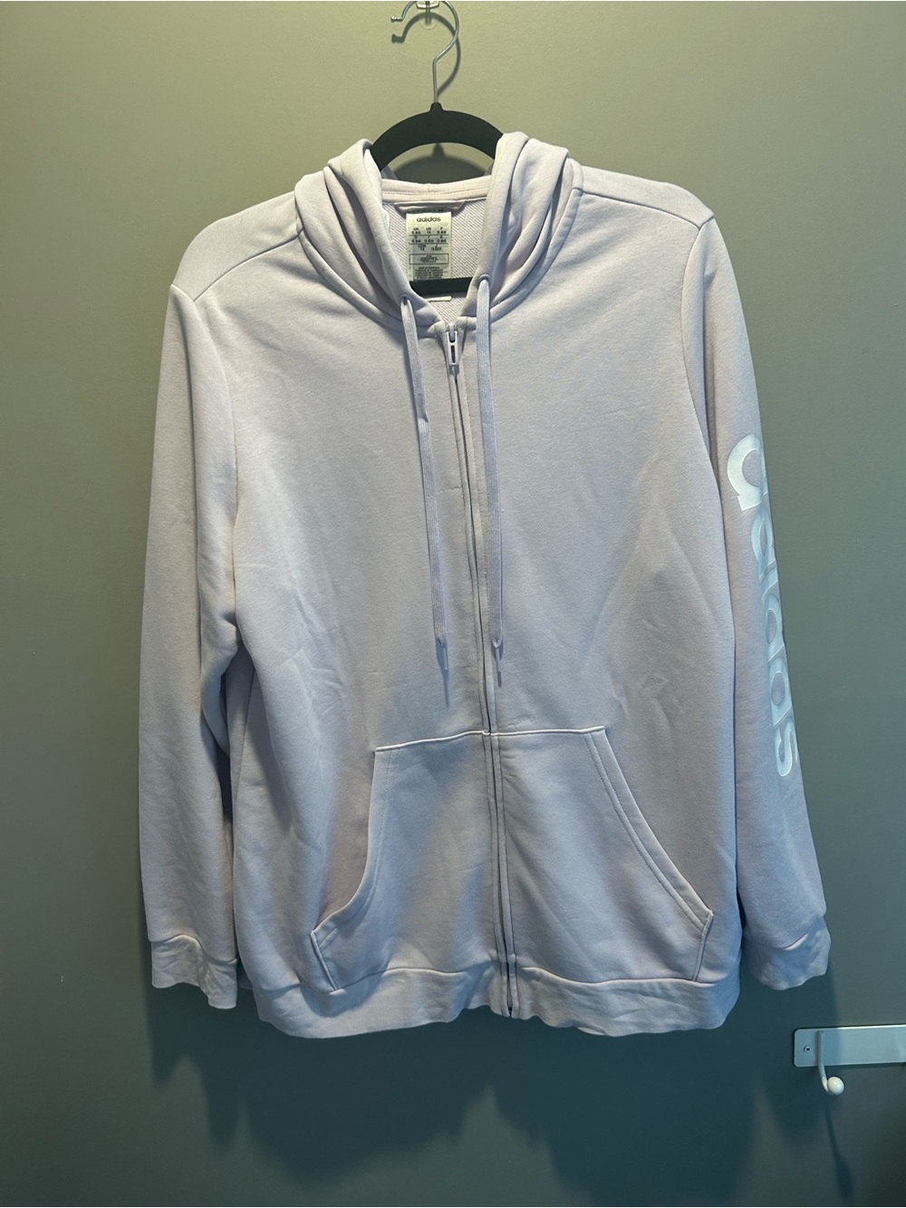 adidas Lavender zip sweater